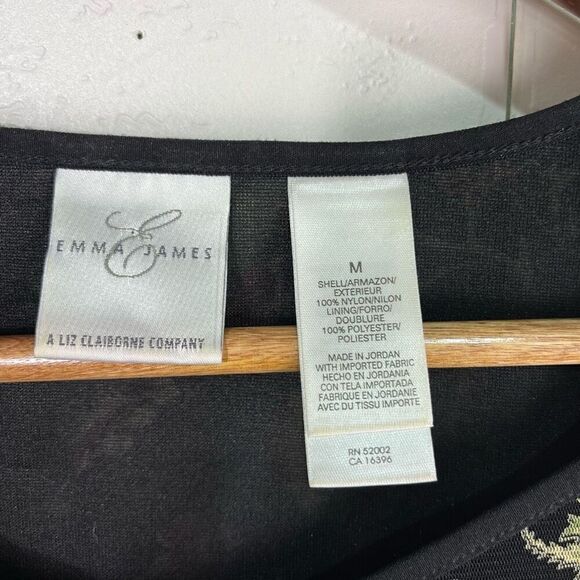 Emma James by Liz Claiborne Womens Top and Maxi Skirt Size M/L Floral Grunge Whi - Picture 4 of 13